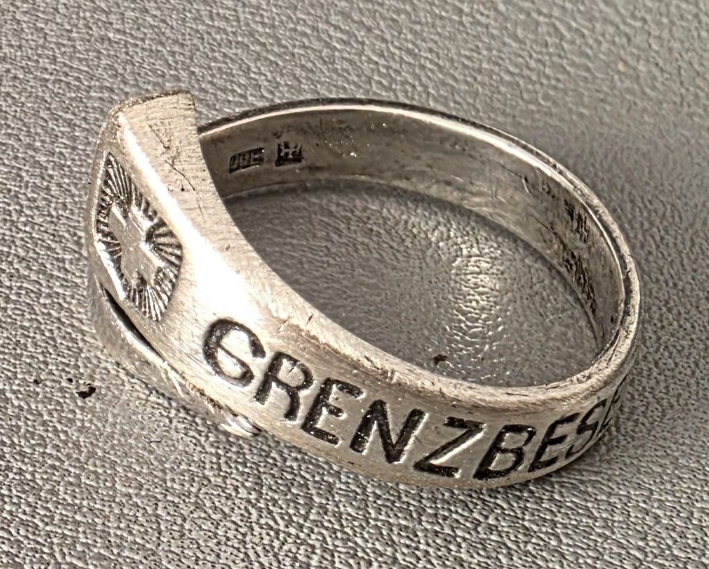 Ringe: Antiker Silberring 900 - Grenzbesetzung 1914/15 Militär WW1 – Gebraucht aus Niederuzwil von 262305