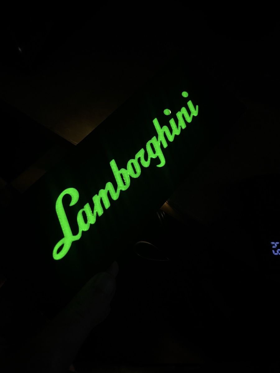 Lampade: Lightbox lampe led Lamborghini  – Usato da Noville venduto da Berlusconi55