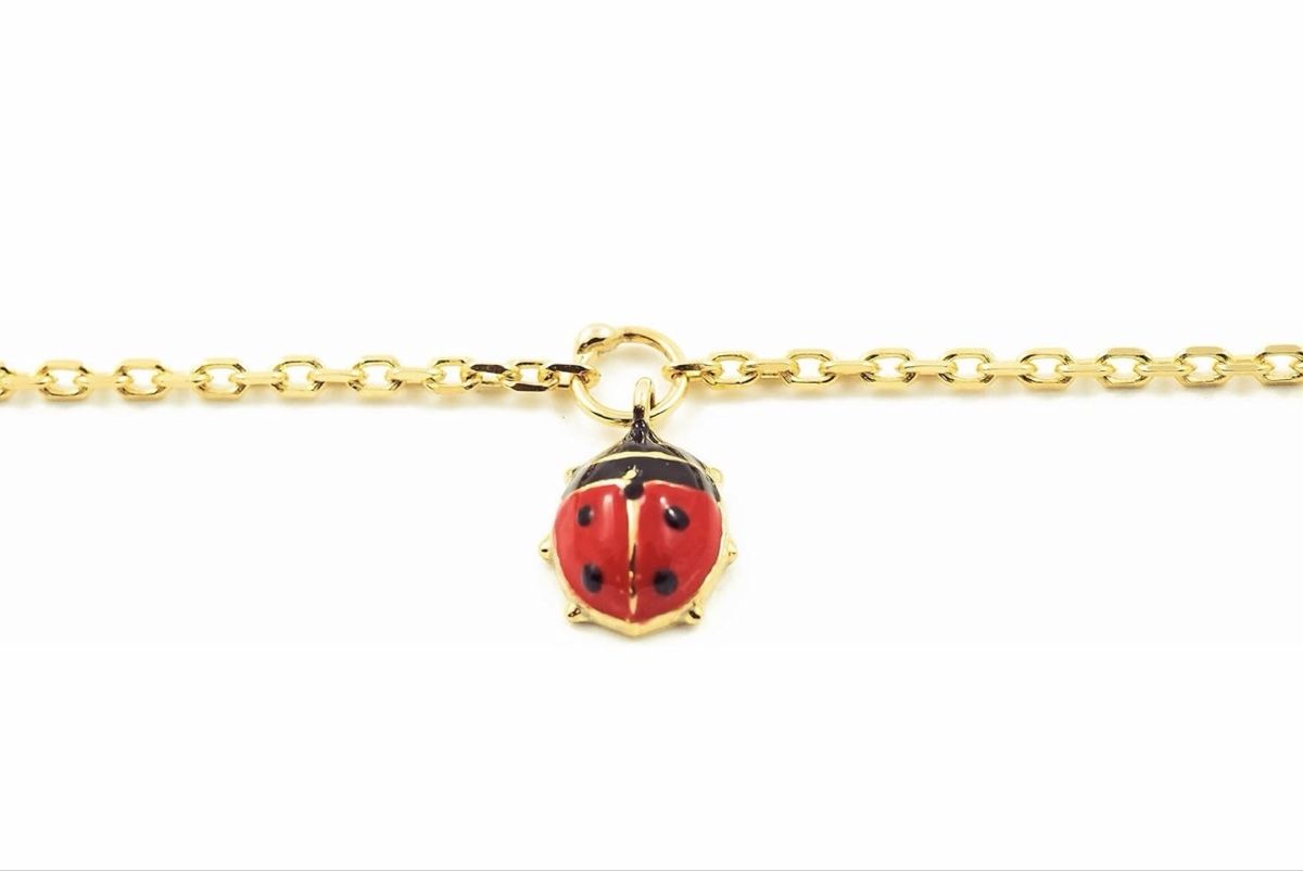 Armbänder & -reifen:  Marienkäfer 9K Gelbgold Armband  – Neu und originalverpackt aus Hemmental von MeinGold1 1