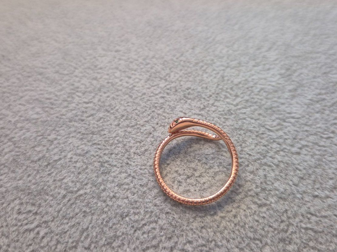 Ringe: Silberring Snake Gr.56 (verstellbar) rose – Neu und originalverpackt aus Rotkreuz von Carbone_Bijou-Shop 2
