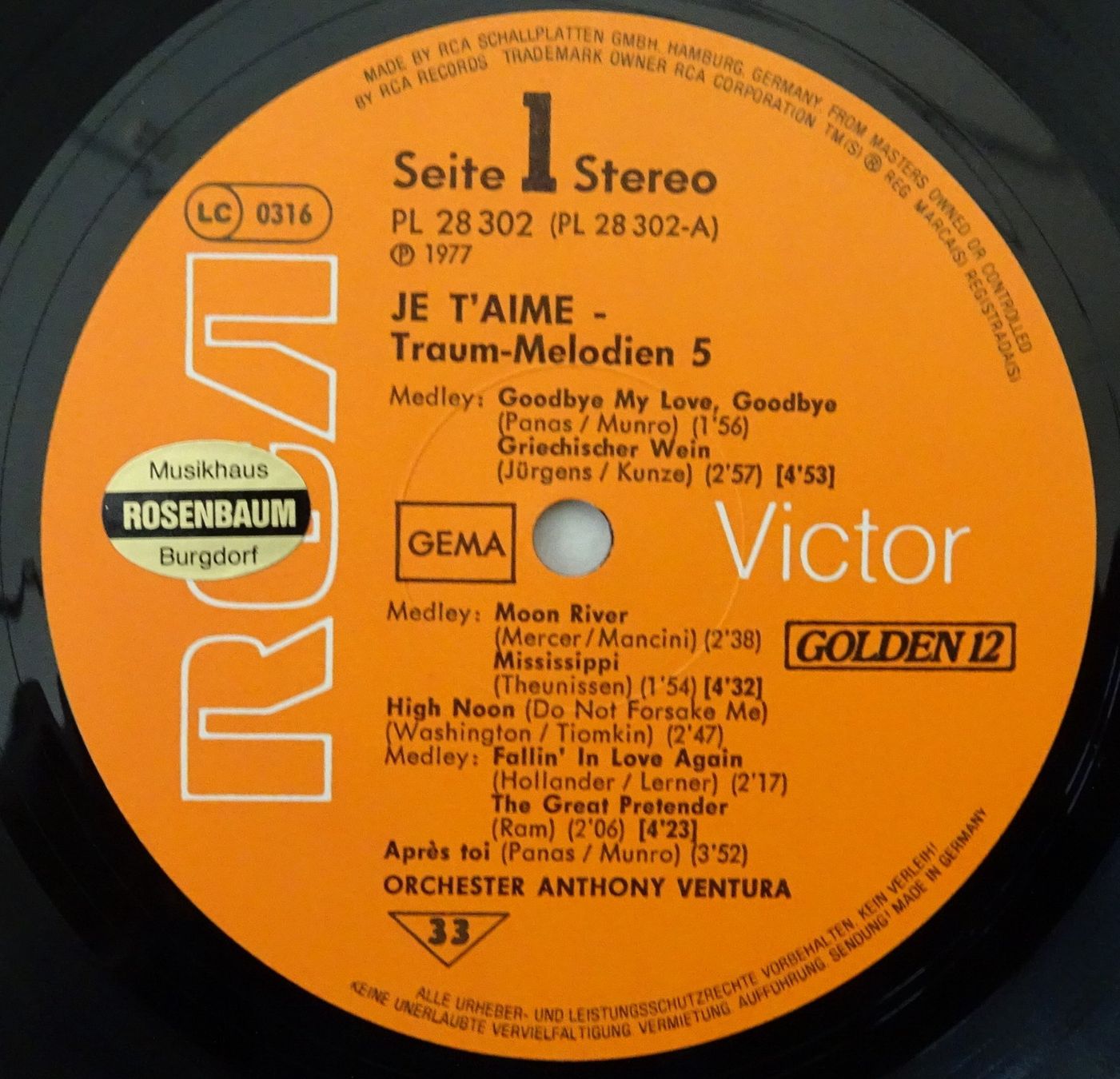 Dischi in vinile: Je t'aime 5 – Usato da Langenthal venduto da calicut 2