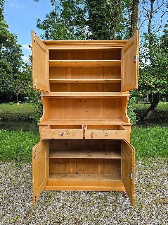 Credenze: Antikes Küchenbuffet / Vitrine / Bauernbuffet aus Tanne – Usato da Bern venduto da Sandroid17 3
