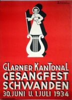 Glarner Kant. Gesangfest Schwanden 1934