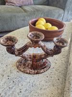 Vintage Kerzenständer aus Keramik von Jasba, 3flammig