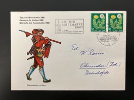 Couvert Tag der Briefmarke 1960 Bern