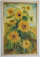 Ölgemälde Sonnenblumen Günter Hermann 1993