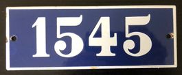 Emailleschild Schild Emaille Hausnummer Sammler rar antik