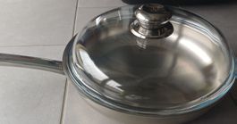 WMF Bratpfanne Edelstahl mit Glasdeckel