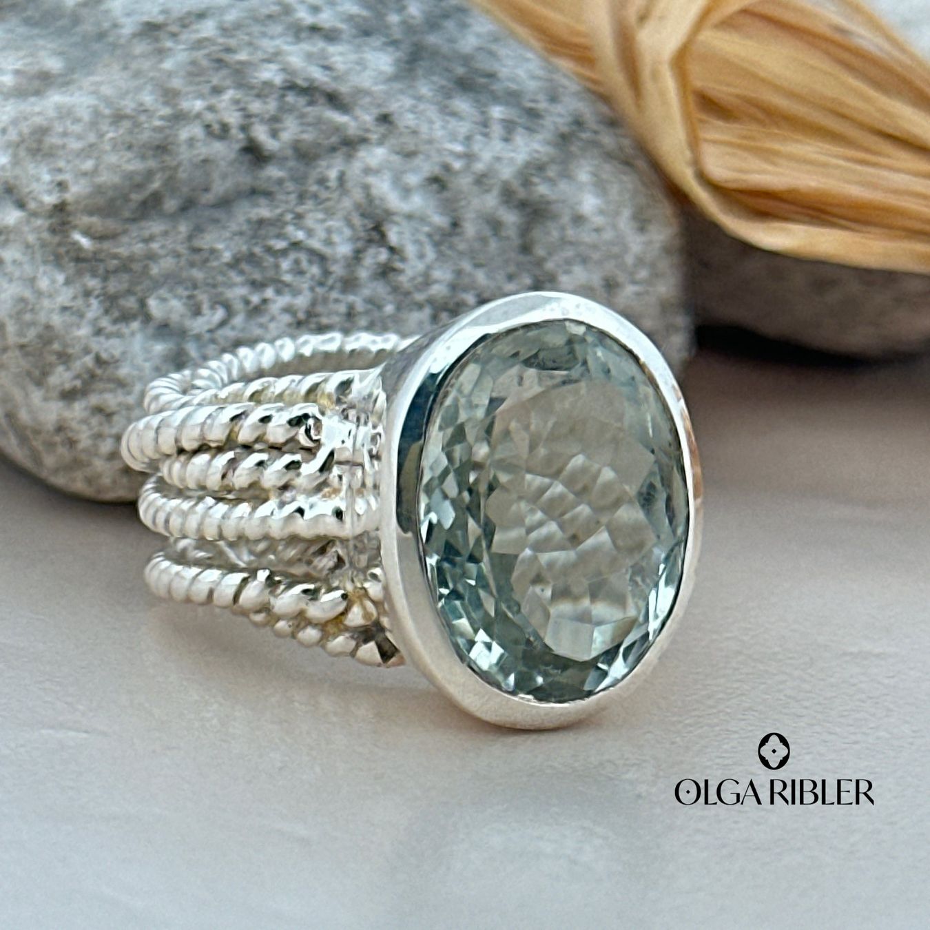 Olga Ribler Ringe: Spaghetti-Ring mit grünem Amethyste Gr 52 – Neu (gemäss Beschreibung) aus Luzern von byolgaribleroutlet 7