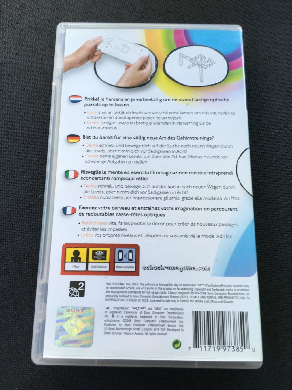 Sony Giochi: Echochrome - PSP – Usato da St.Gallen venduto da sjosjo 1