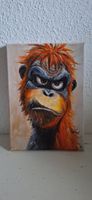 Orang-Utan Gemälde, Original Acrylbild A4, neu, Top Zustand