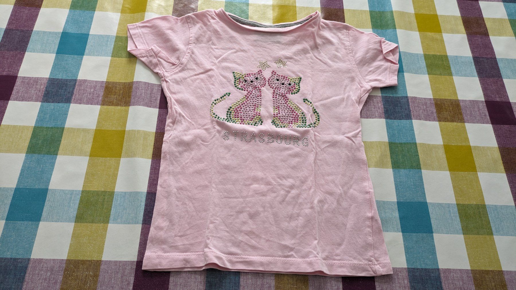 Hemden, Tops & T-Shirts: Süsses T-Shirt mit Büsi / Katze - 98 – Gebraucht aus Staufen von Fleby84