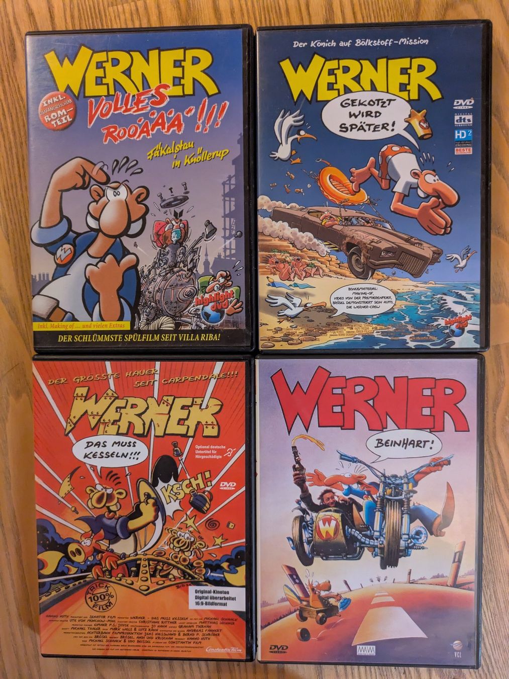 Tutti i DVDs: Werner (DVD-Set mit 4 Filmen) – Usato da Männedorf venduto da Pacer19