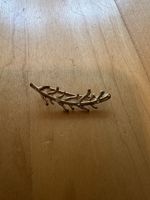 Goldener Earcuff, Feder mit Strass, trendy