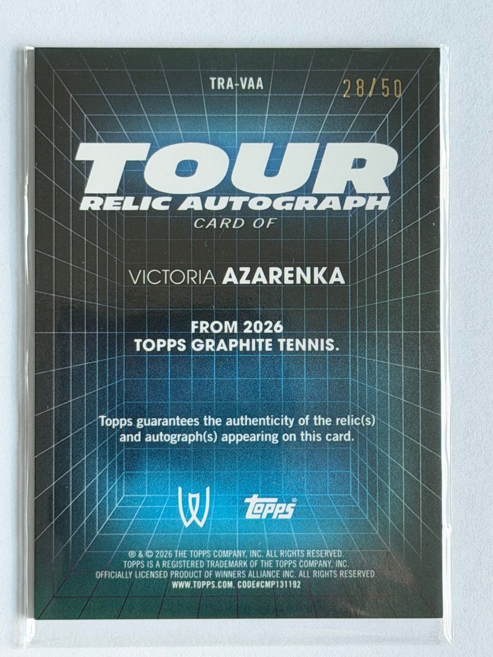Topps Carte collezionabili: Victoria Azarenka Auto Patch /50 Topps Graphite – Nuovo (secondo la descrizione) da Pfäffikon SZ venduto da Tom_Schwyz 1