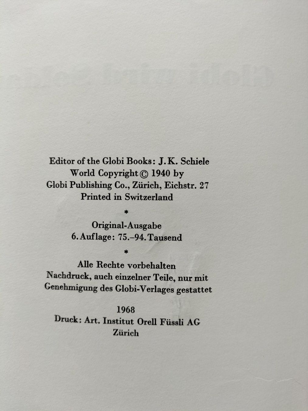 Bücher: 4 Globibücher – Gebraucht aus Pieterlen von Plasticbox 5