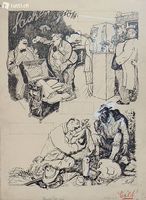 Ferdinand Götz (1874-1936) Illustrator, Maler - Zeichnung