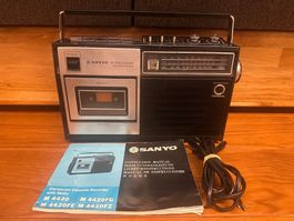 Retro Radio Kassettendeck SANYO M4420FE