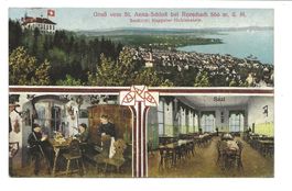Gruss vom St. Anna-Schloss - Rorschach (SG) Jugendstil 1911