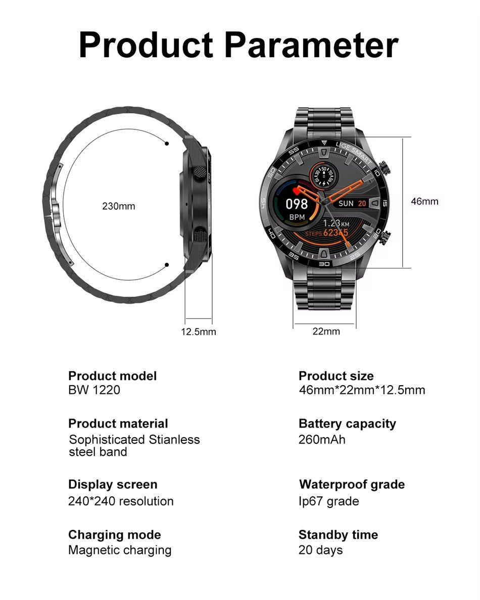 Smartwatch: Lige Smartwatch BW0189A neu – Nuovo e nell'imballaggio originale da Giubiasco venduto da gorgon621 1