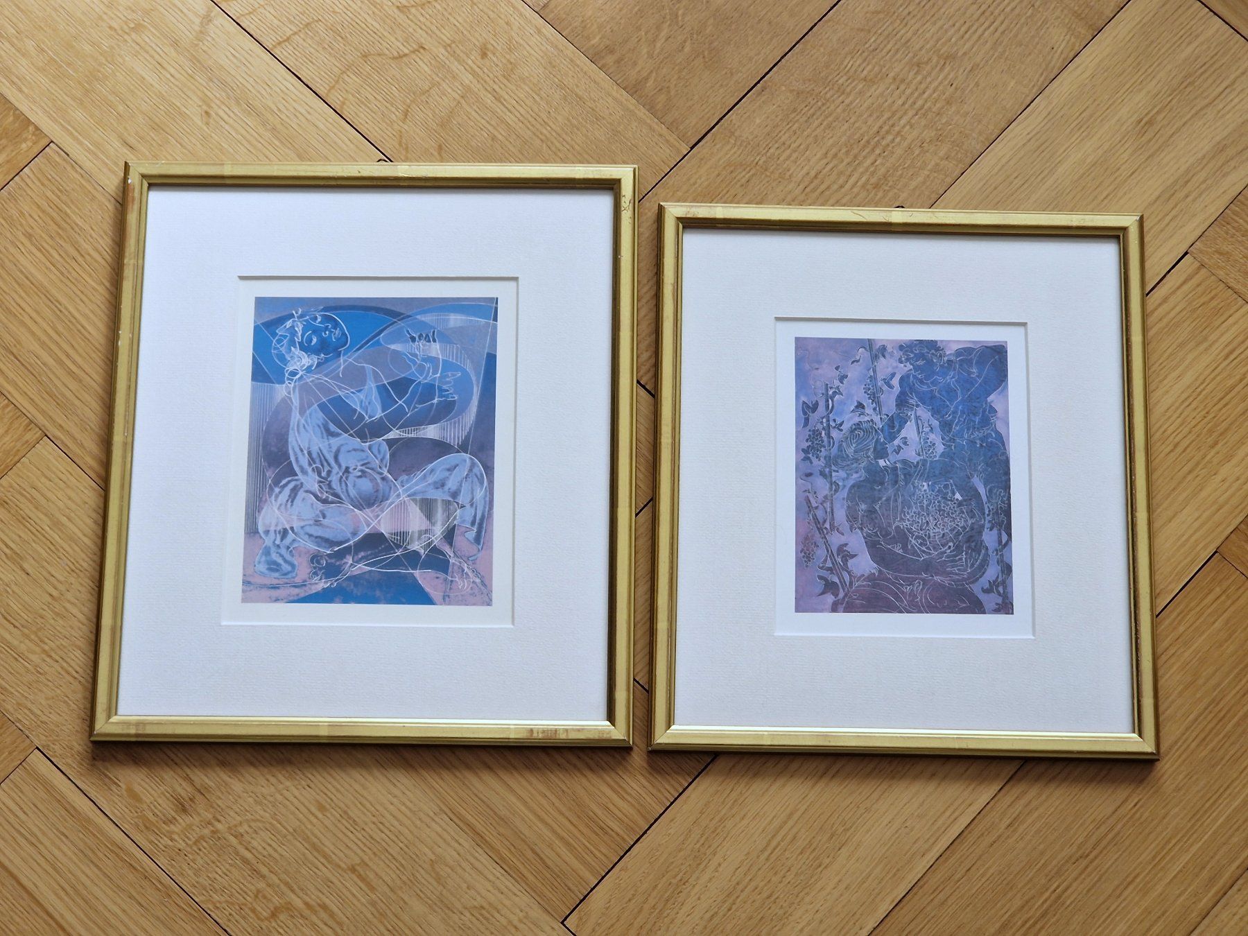Grafiken & Lithographien: 2 Hans Erni Lithographien - perfekt gerahmt – Gebraucht aus Bern von belshnikel 1