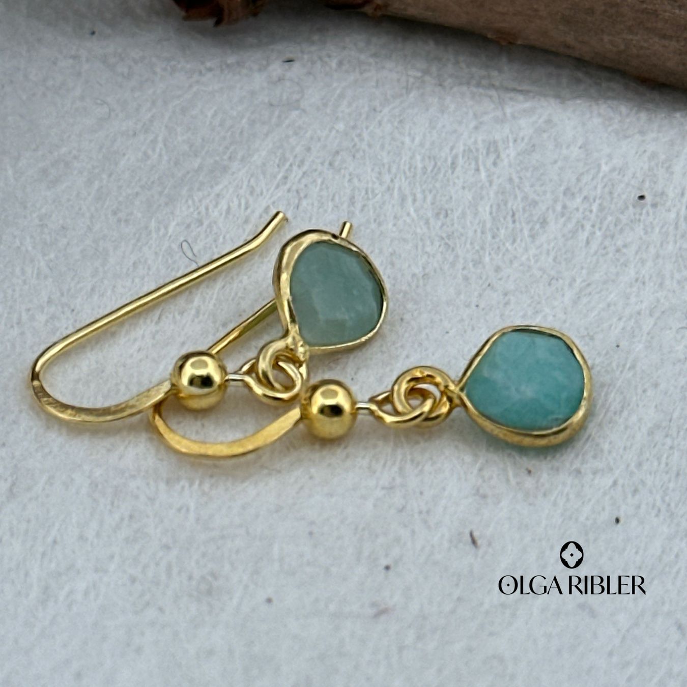 Olga Ribler Orecchini pendenti & Orecchini a lobo: Sterling Silber 925 Ohrringe mit Amazonite – Nuovo (secondo la descrizione) da Luzern venduto da Schmuckoutlet 5