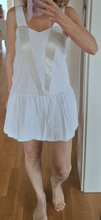Robe courte blanche Nafnaf