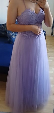 Festliches Lavendel Kleid / Ballkleid Gr. M