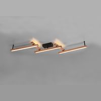 LED Deckenleuchte, Holz, 180 cm x 10 cm