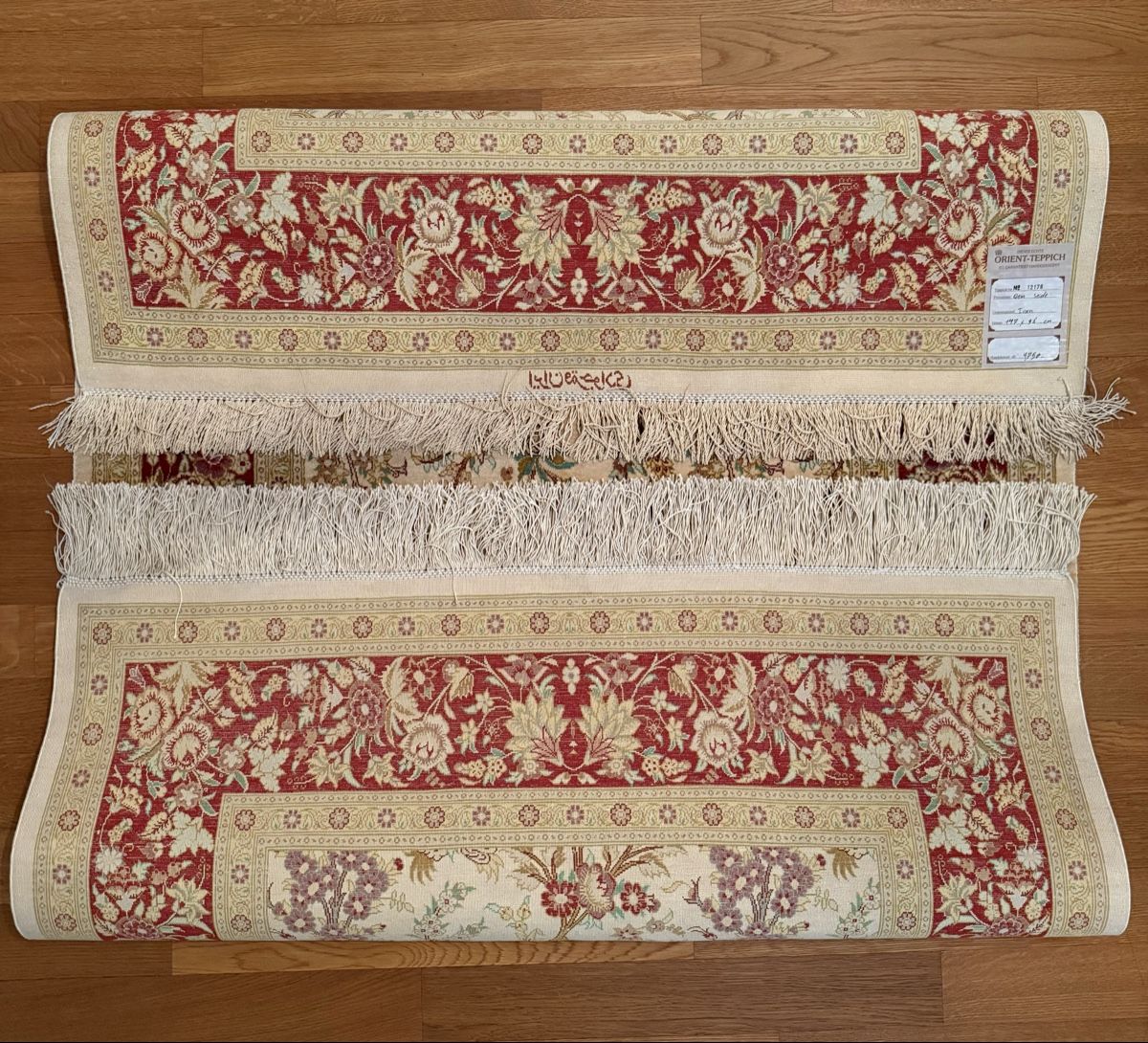 Tappeti: Wunderschönen Perserteppich,100%Seide Qom 147x96.cm – Usato da Büron venduto da Filadefia-888 4