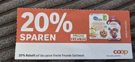 Coop Gutschein 20% Rabatt Freche Freunde Sortiment