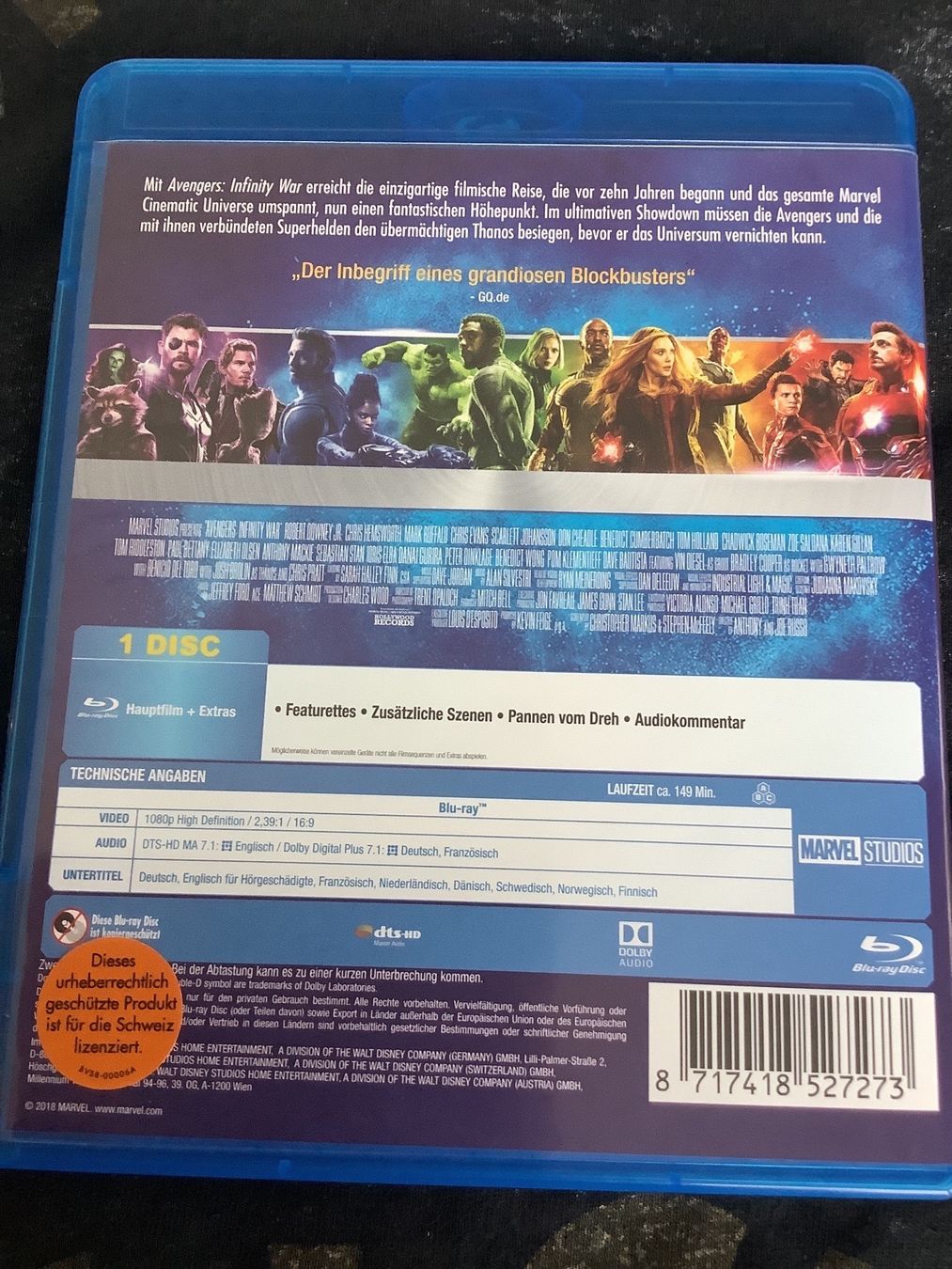 Alle DVDs: Avengers Infinity War MARVEL – Neu (gemäss Beschreibung) aus Oberkirch LU von ThE_CoLLecTor666 1