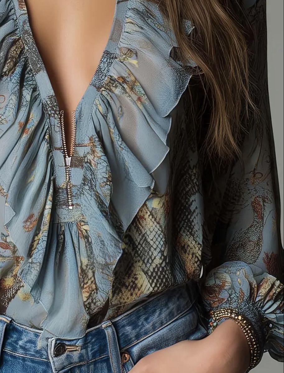 Camicette: Glamour e sexy Camicia-tg M/L-chic per primavera – Nuovo e nell'imballaggio originale da Gordevio venduto da LanaZimm 4