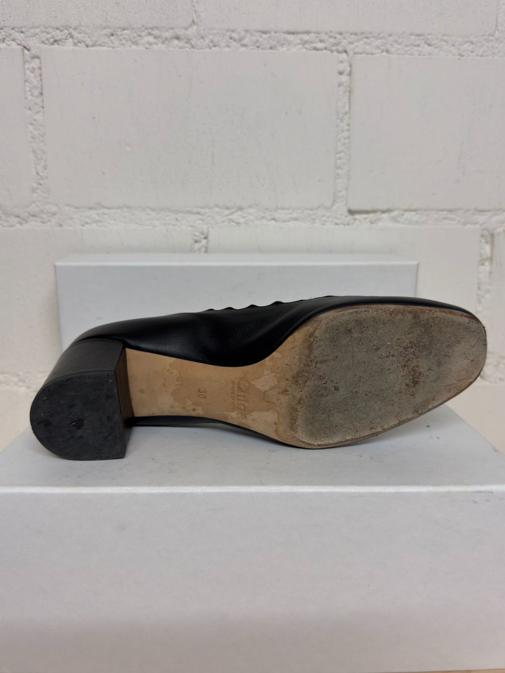 Chloé Chaussures femmes: Chloe Pumps Leder mit Blockabsatz – D'occasion à Dübendorf par ilazzi 8