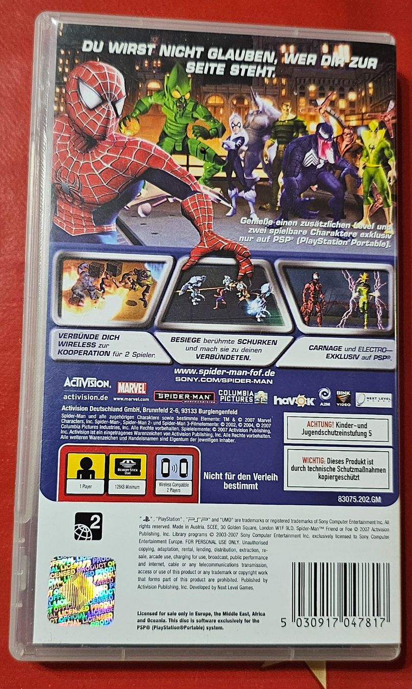 Sony Spiele: PSP Spiel -  Spiderman Freud oder Feind Friend or Foe – Gebraucht aus La Garde von The_Hammer76 2
