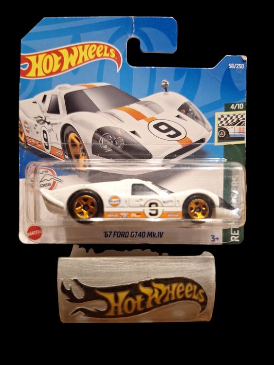 Hot Wheels Retro Racers 2022 67 Ford GT40 Mk.IV 4/10 S D (Neu (gemäss ...