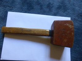 Holzhammer,massiv,Zimmermann?antik,U.K. graviert