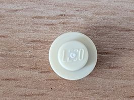Lego - Pièce détachée - 1x ronde et beige