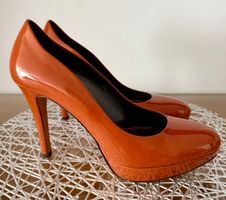 Navyboot Lack Plateau Pumps High Heels, Gr. 38,5 wie NEU !!