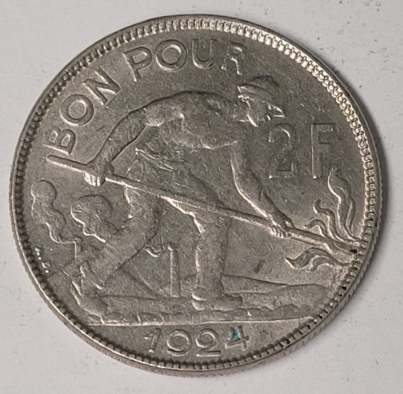 Alle Münzen: 2 FRANCS / LUXEMBOURG 1924 – Gebraucht aus Mumpf von antonio_schweiz_961