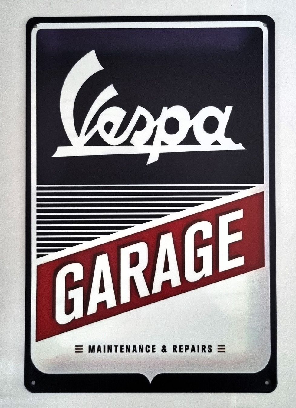 Vespa Schilder: Vespa Garage Blechschild, Vintage Style – Neu und originalverpackt aus figino von ame_frv2