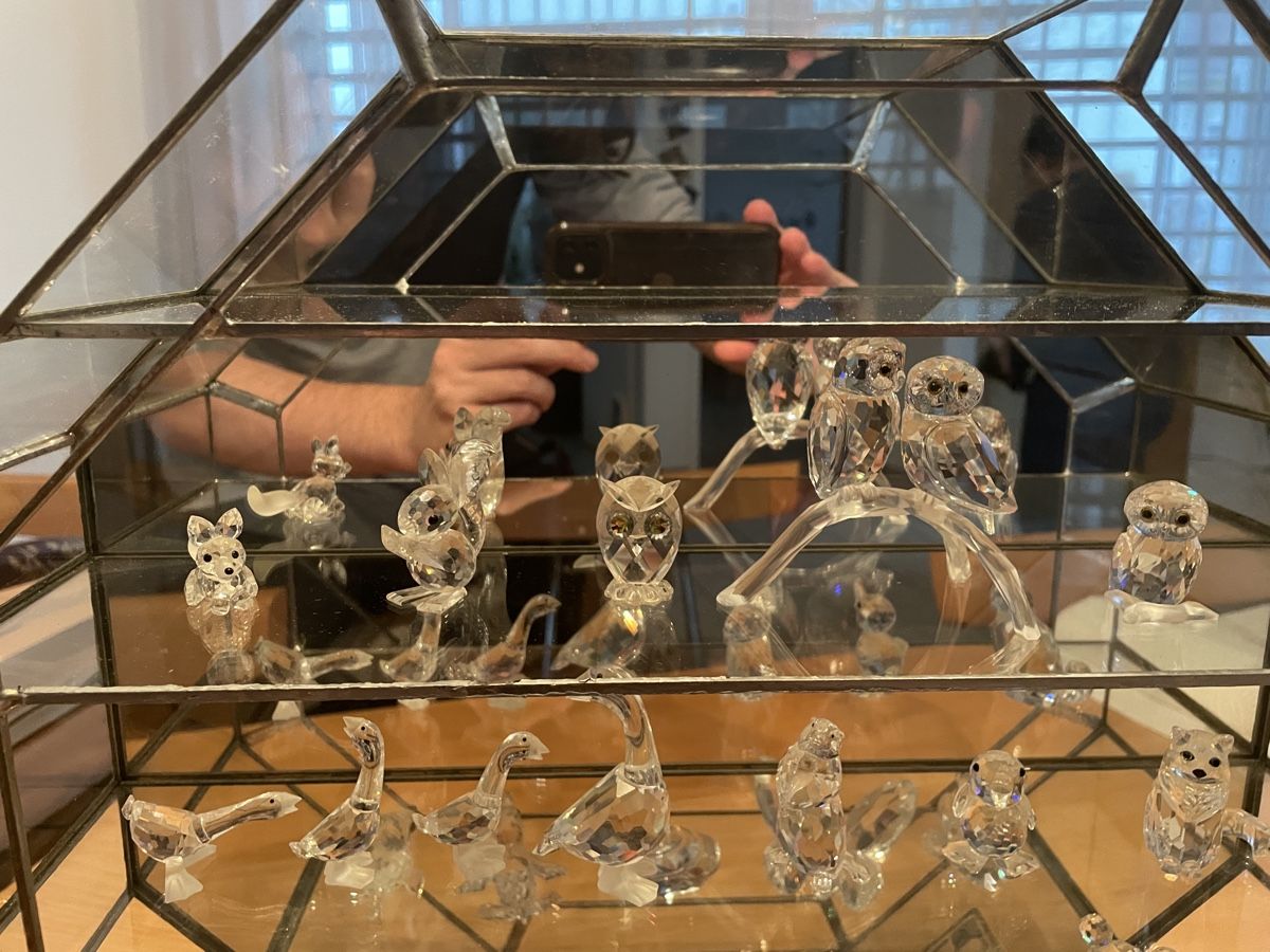 Swarovski Tutte le decorazioni: Swarovski Sammlung mit Vitrine – Usato da Aarberg venduto da Lars28 1