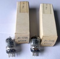 2 Röhren / Radioröhren 6AS6W / 5725 (Pentode), NOS, GE