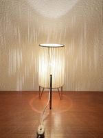 Kleine Tripod Messing Tischlampe vintage Nachttischlampe 50s