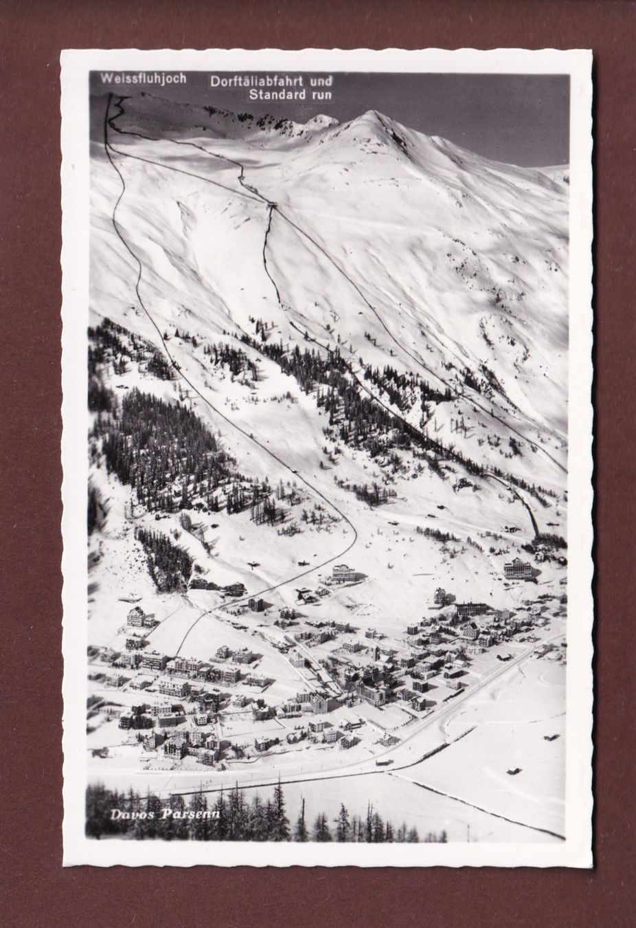 Cartoline postali: DAVOS - Parsenn – Usato da Pully venduto da nicecards