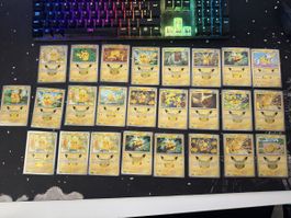30Jahre Pokemon Karten, 25 Pikachu Karten DE ab 1.- Fr