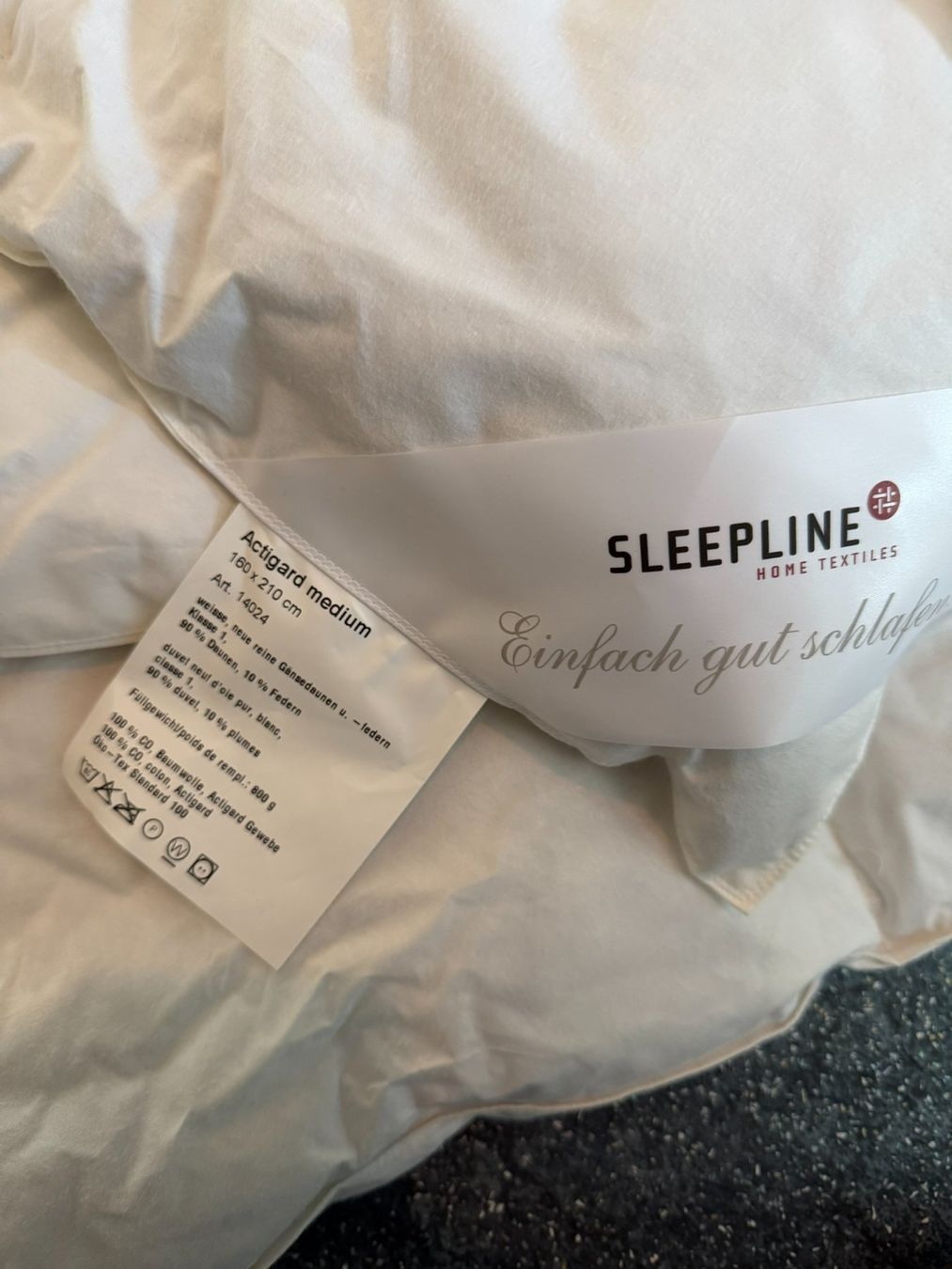 Coperte: Sleepline Duvet Actigard medium, 160x210cm – Nuovo (secondo la descrizione) da Wohlen AG venduto da Rondat 1