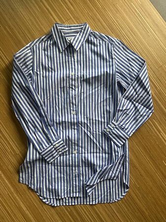 Blau-weiss gestreifte Bluse, Gr 36