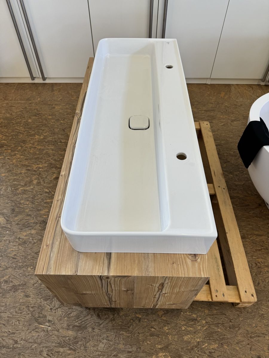 Mobili per bagno: Doppelwaschtisch Aufsatzwaschtisch Altholz Waschtischplatte – Nuovo (secondo la descrizione) da Amriswil venduto da deluxe_bad 3