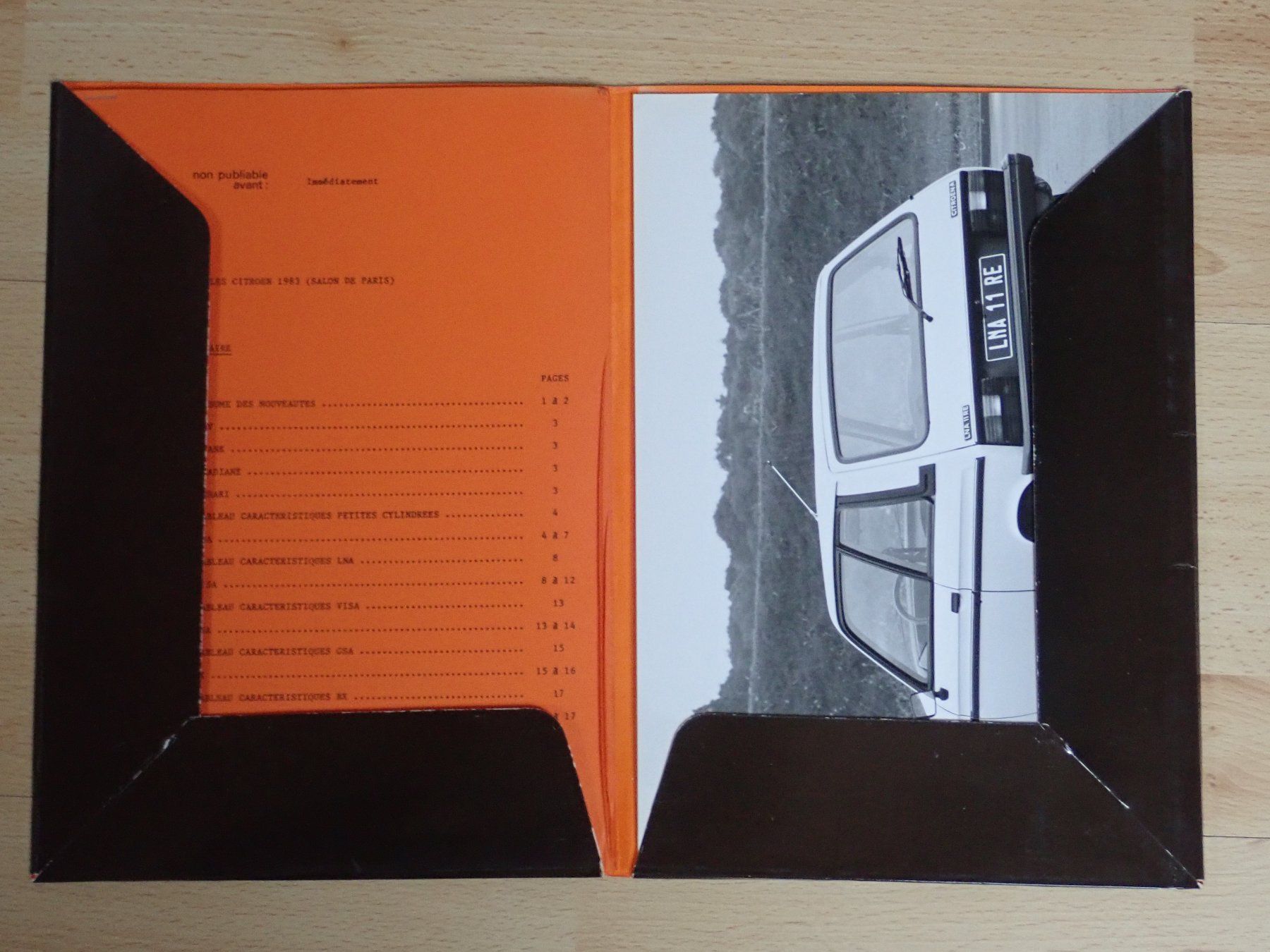 Citroën Documenti: Citroen Palette 1983 - Pressemappe 1982 - V048 – Usato da Winterthur venduto da 602ccm 1